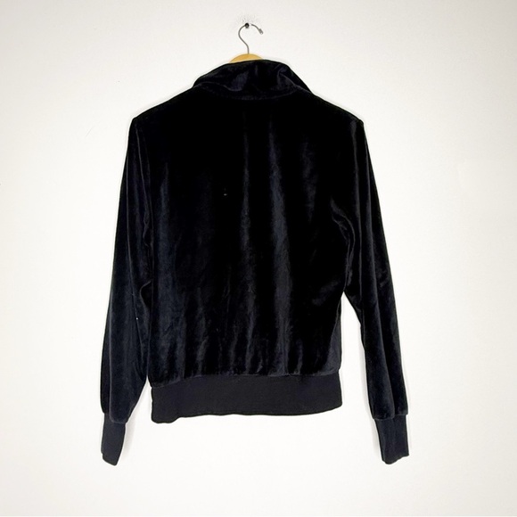 Polo Ralph Lauren Quarter Zip Pullover Black Velour Size Small - Picture 3 of 6